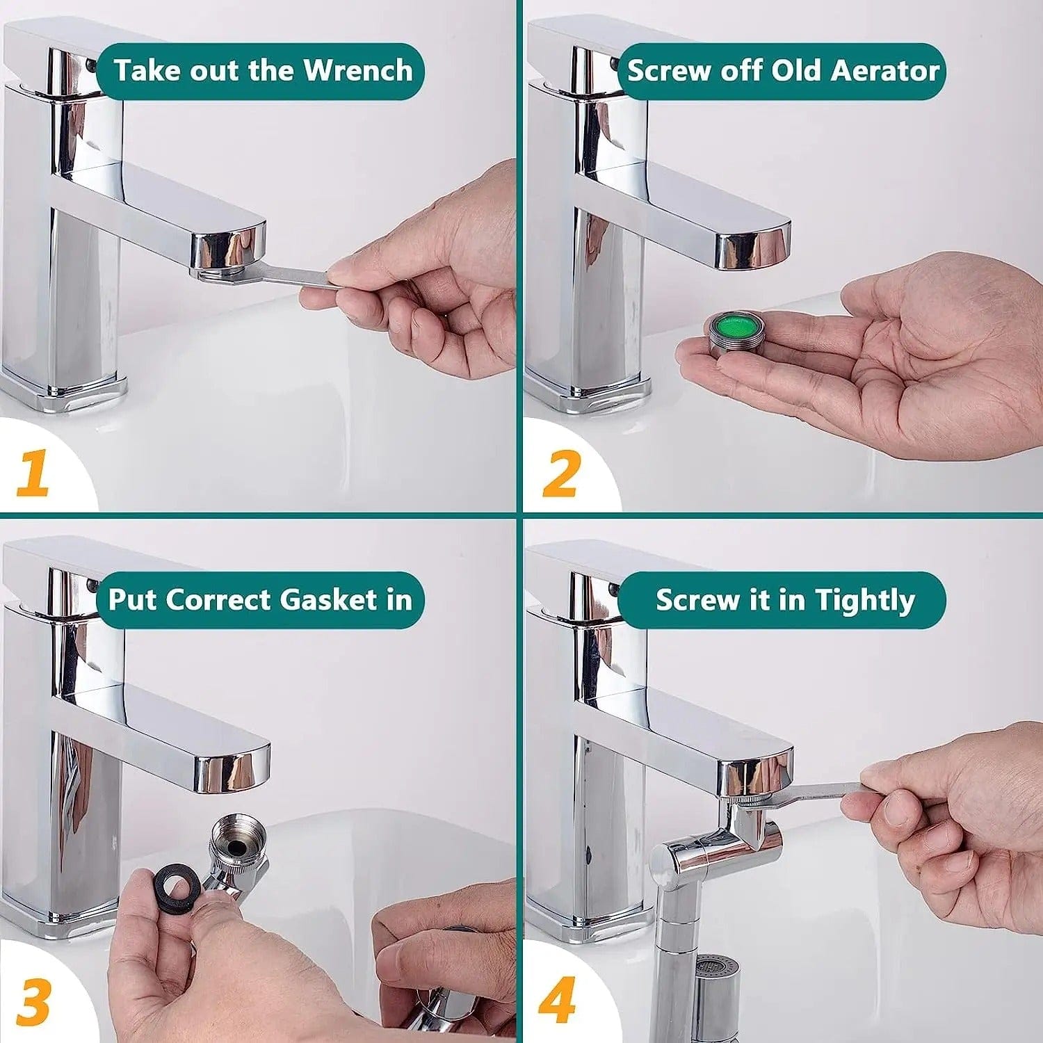 OptimaxFlow Filtered Faucet Extender