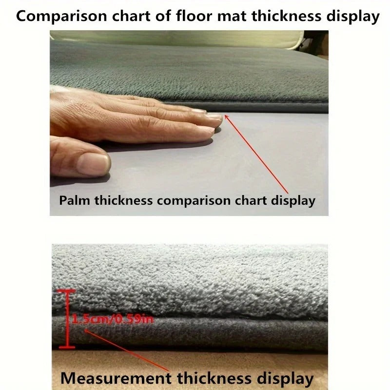 Luxury U-Shaped Memory Foam Bath Mat