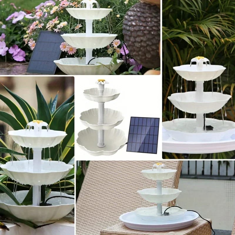 AquaFeather Solar Bird Bath Fountain