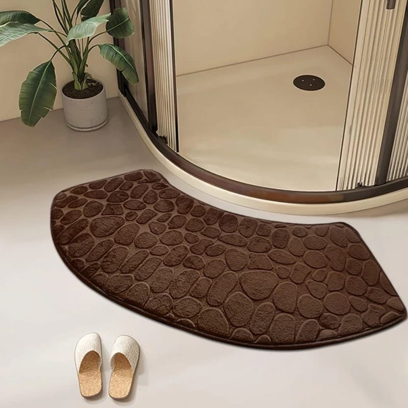 3D Cobblestone Bathroom Mat Anti-Slip