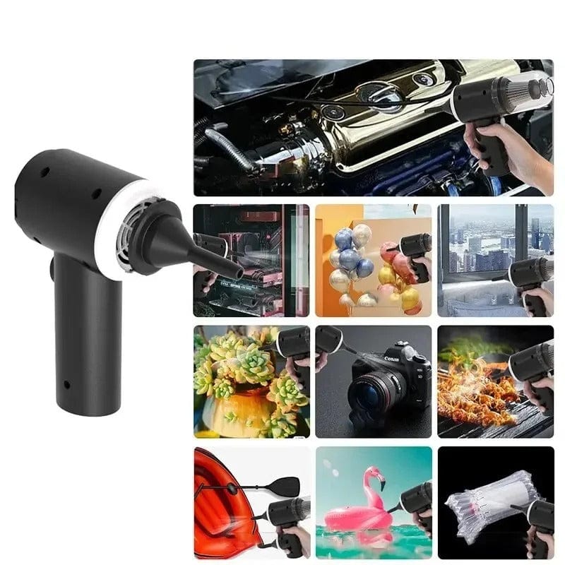 Portable Wireless Car Vacuum Cleaner – USB Rechargeable Wet & Dry