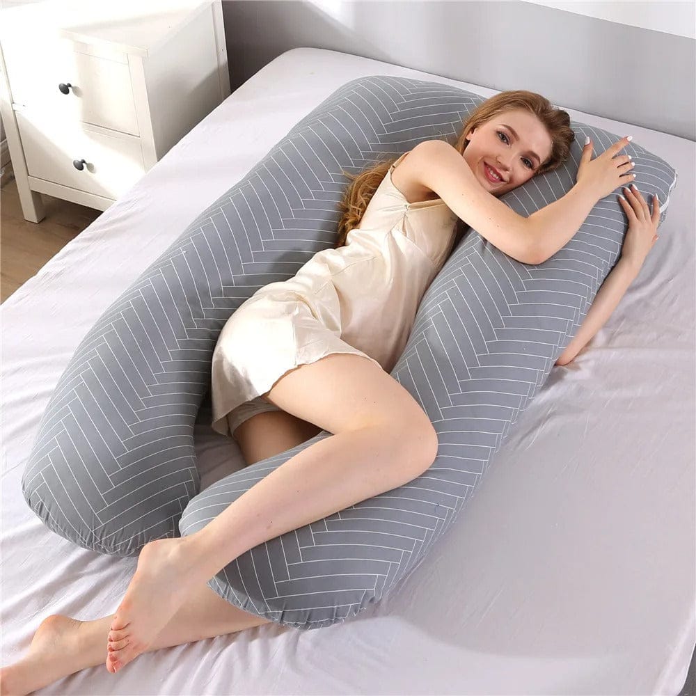 MaternityEase Full-Body Pregnancy Pillow – 130x70cm