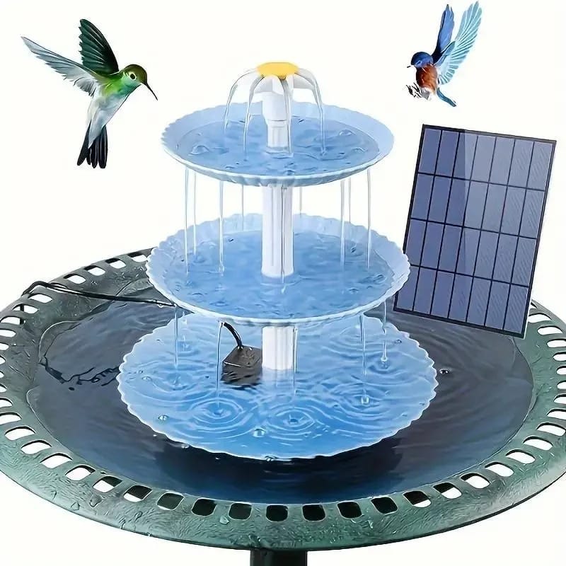 AquaFeather Solar Bird Bath Fountain