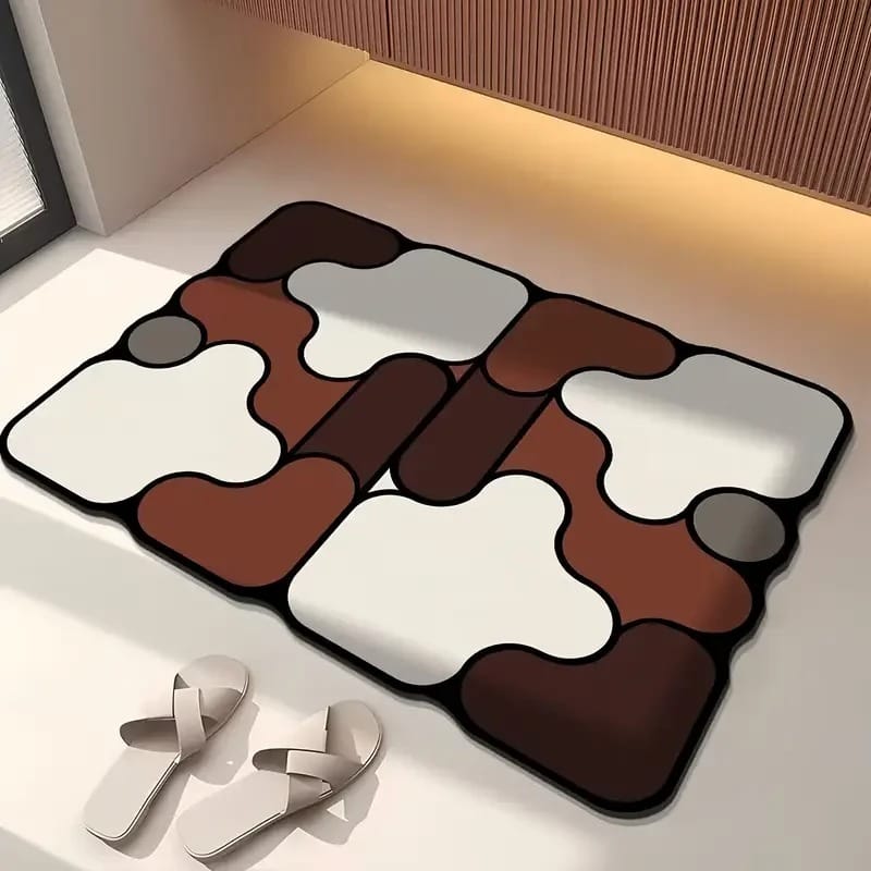 Shaped Diatomite Bathroom Mat