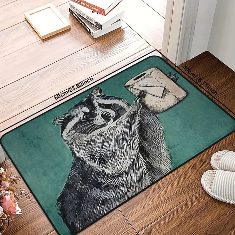 Cute Raccoon Doormat