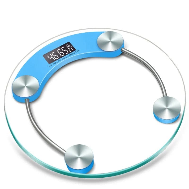 Round Digital Bathroom Scale – HD LCD Display Precision Weight