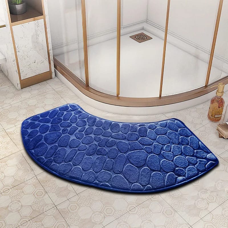 3D Cobblestone Bathroom Mat Anti-Slip