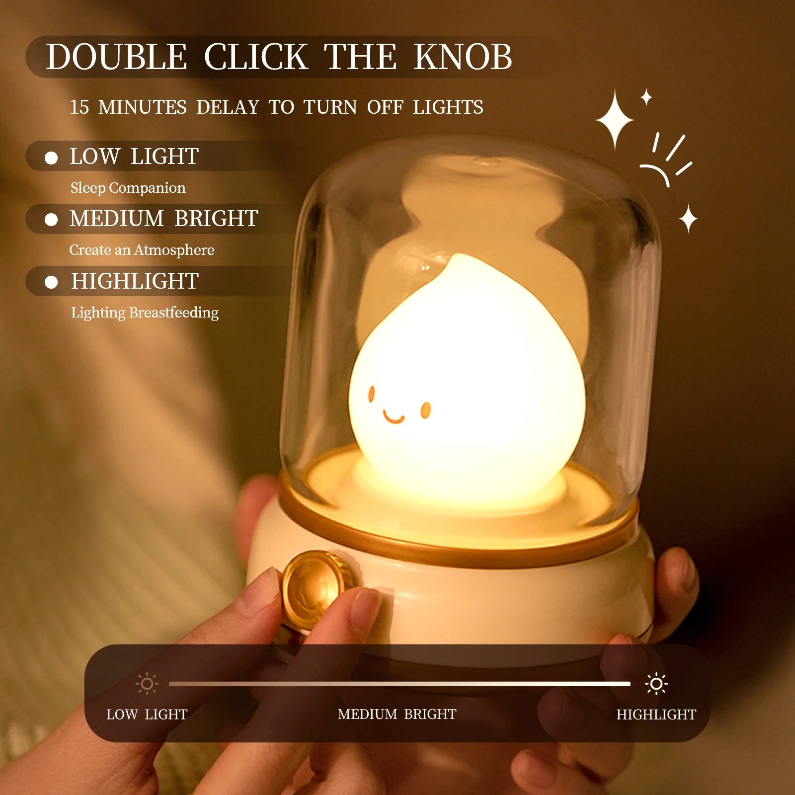CuteGlow Mini LED Night Lamp