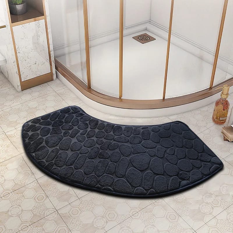 3D Cobblestone Bathroom Mat Anti-Slip