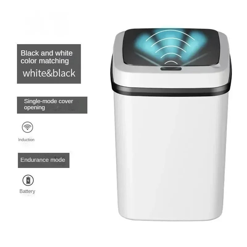SmartTouch 13L Touchless Trash Can for Kitchen & Bathroom