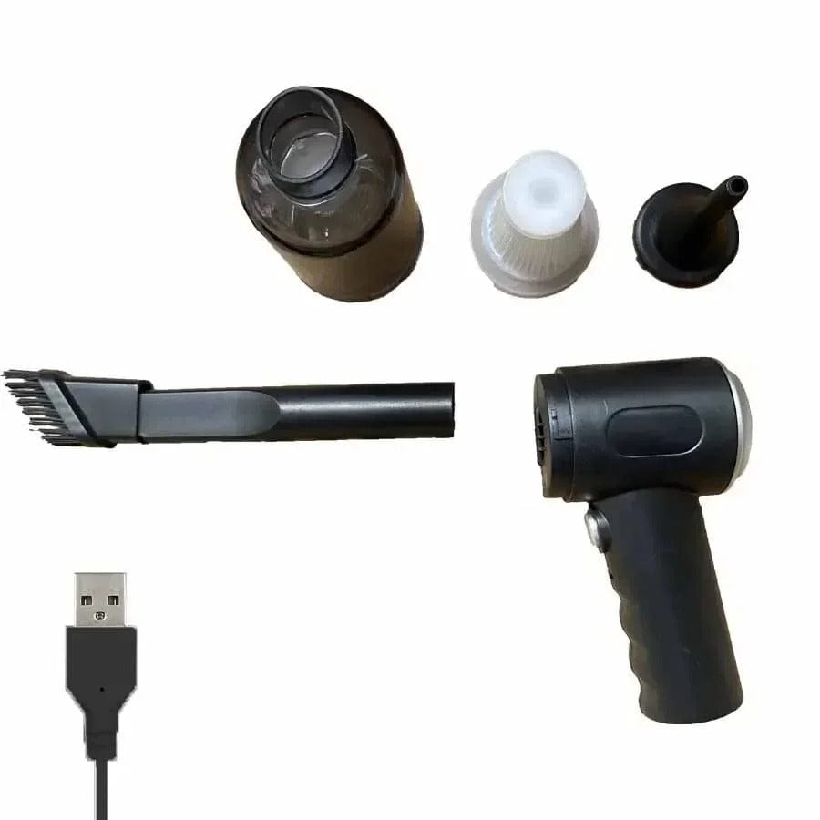 Portable Wireless Car Vacuum Cleaner – USB Rechargeable Wet & Dry