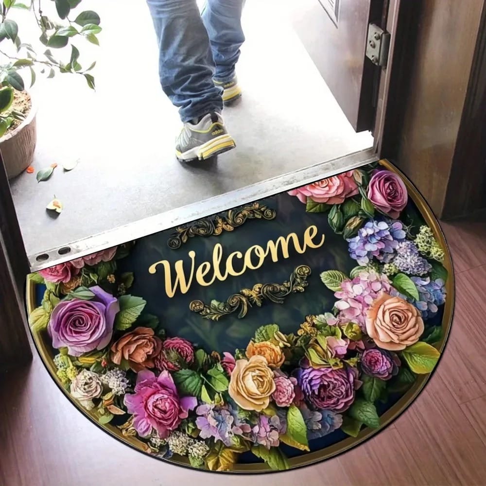 FloraArc Soft Non-Slip Kitchen Door Mat