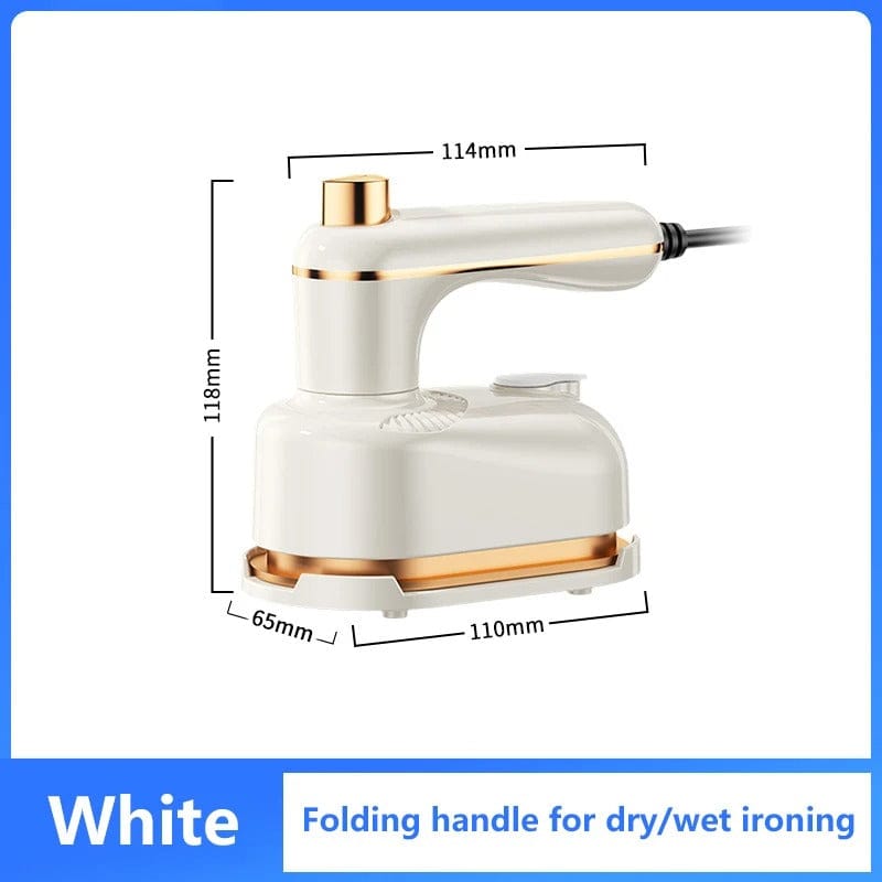 Foldable Handheld Garment Steamer Dual Wet Dry Clothes Iron