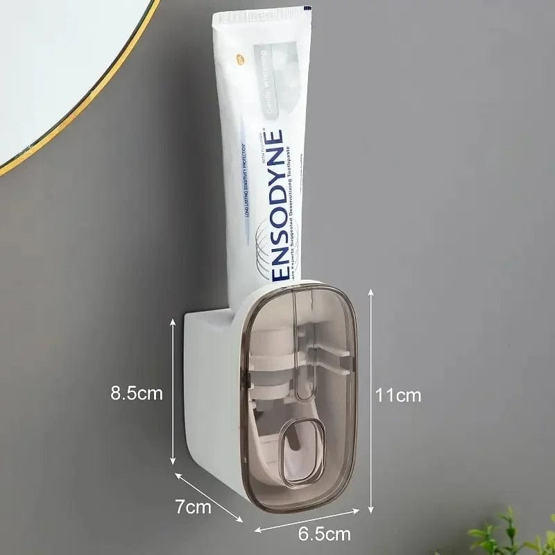 EasySqueeze Automatic Toothpaste Dispenser & Toothbrush Holder