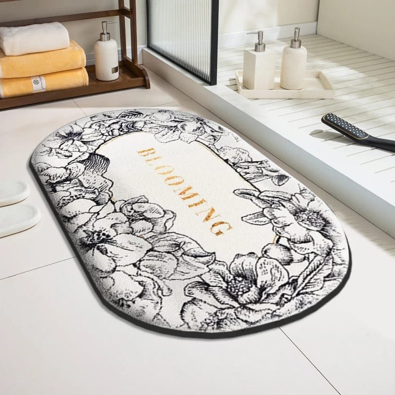 Thick Flannel Bathroom Mat Anti-Slip