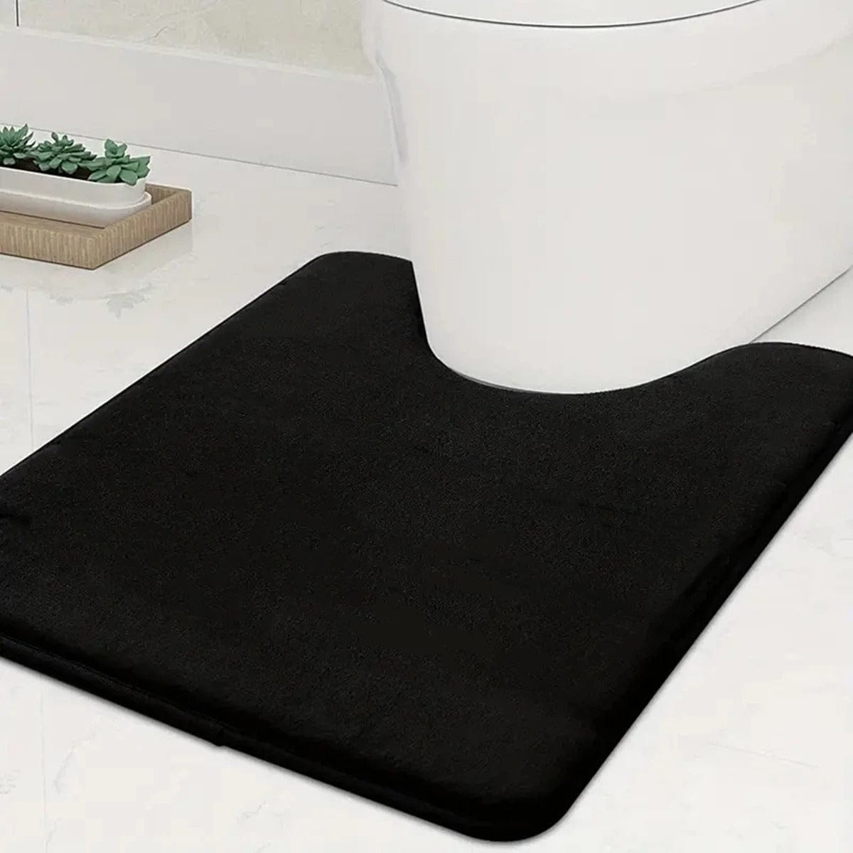 Plush U-Shaped Toilet Mat
