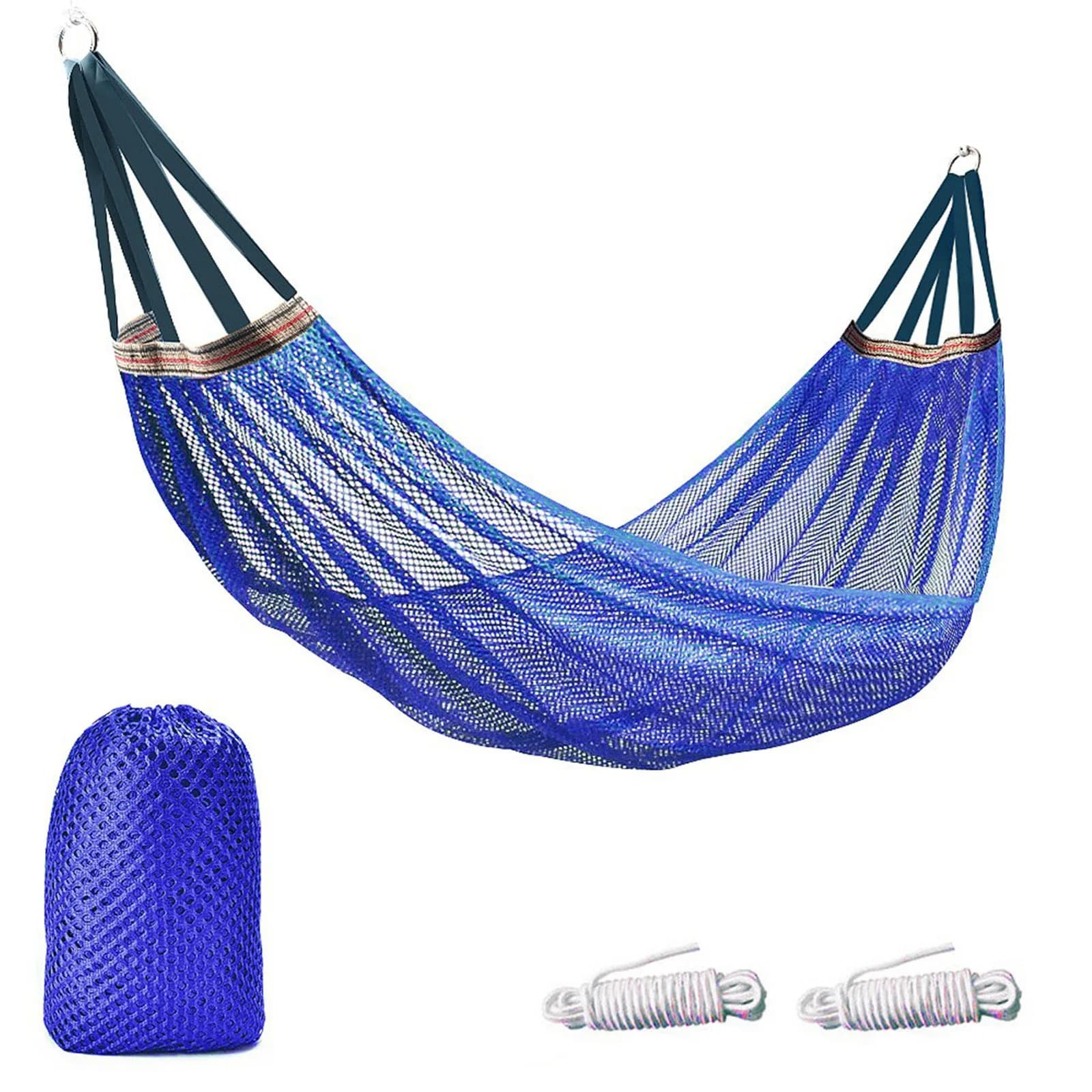 Thick Rope Mesh Hammock with Carry Bag