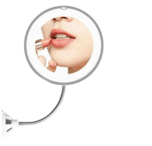 GlowFlex | 10X Magnifying LED Lighted Flexible Mirror