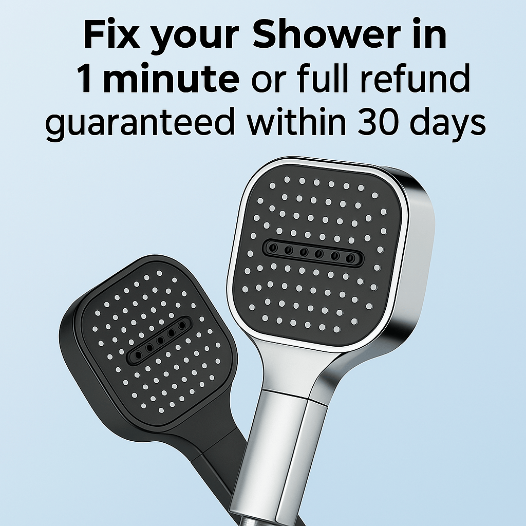 AquaBoost High-Pressure Shower Head