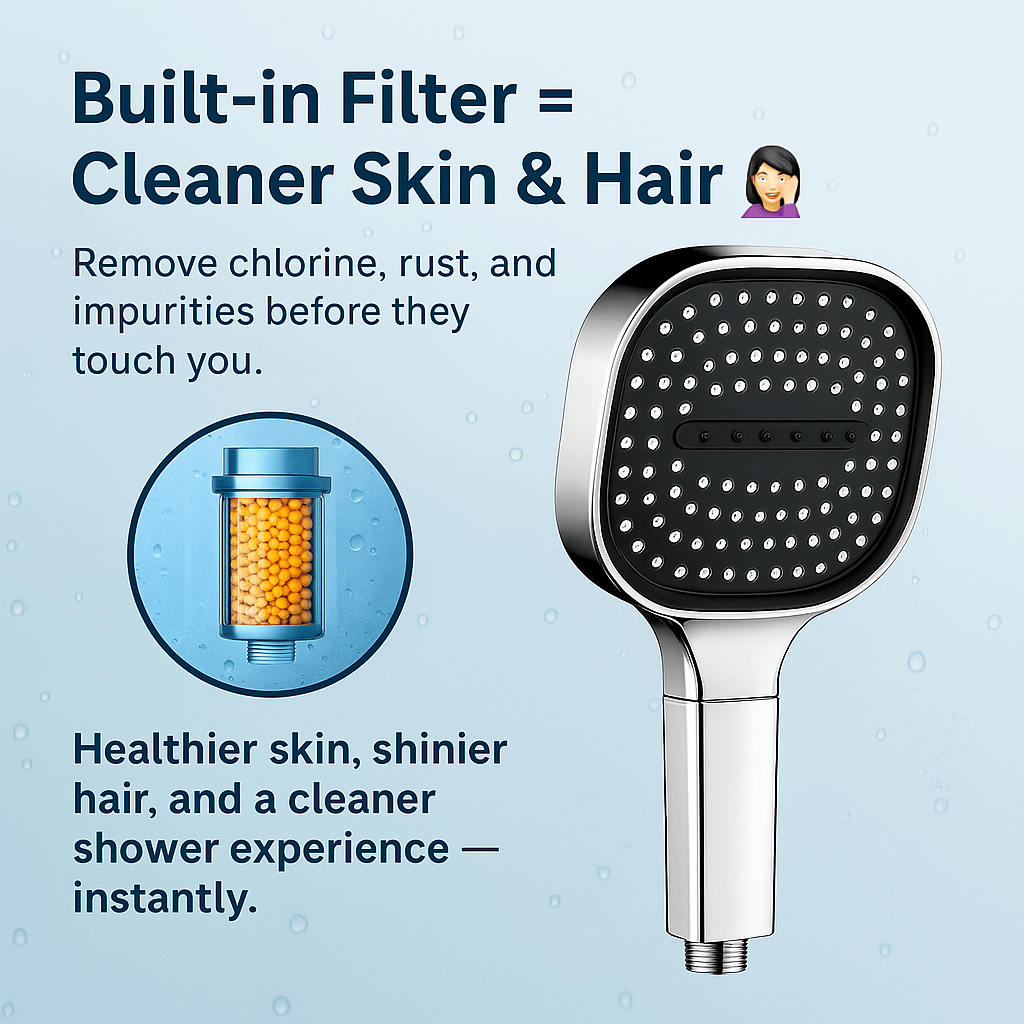 HydroLuxy High-Pressure Shower Head