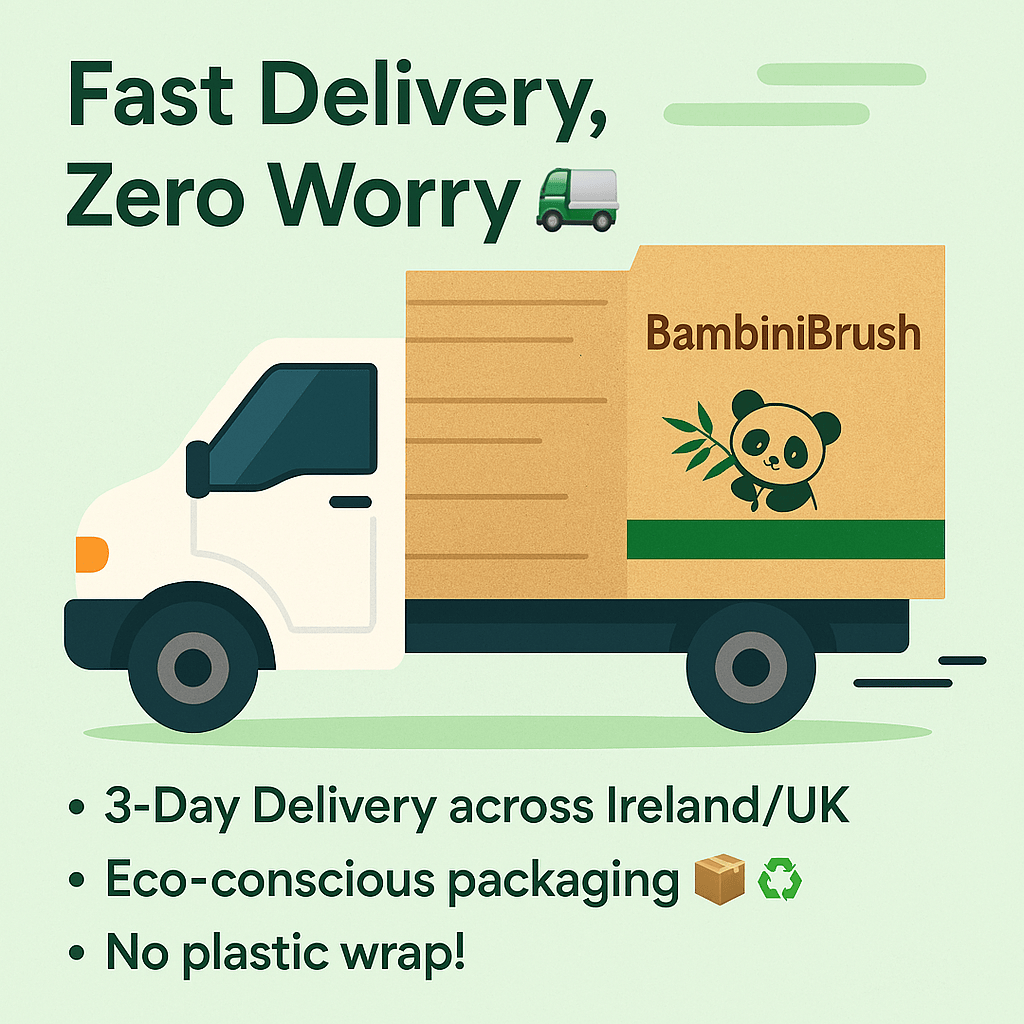 BambiniBrush Eco Kids Toothbrush set Gentle & Microplastic-Free