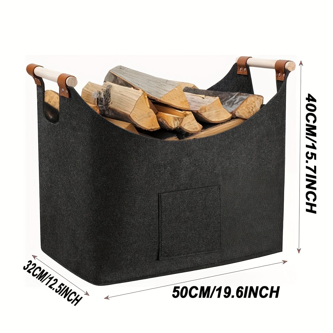 HearthFold | Felt Firewood Basket