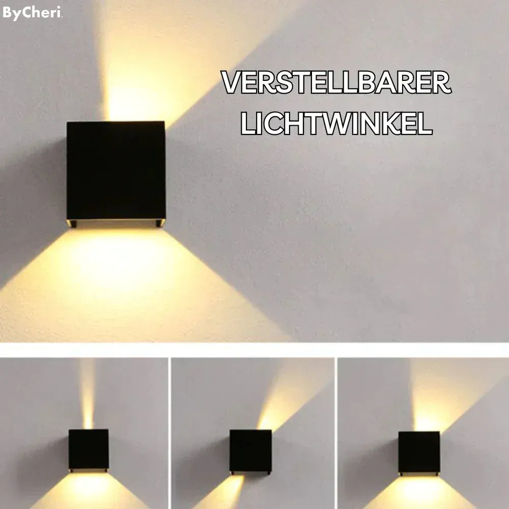 GlowCube Cordless Wall Lamp – Luxury USB Rechargeable Light with Motion Sensor