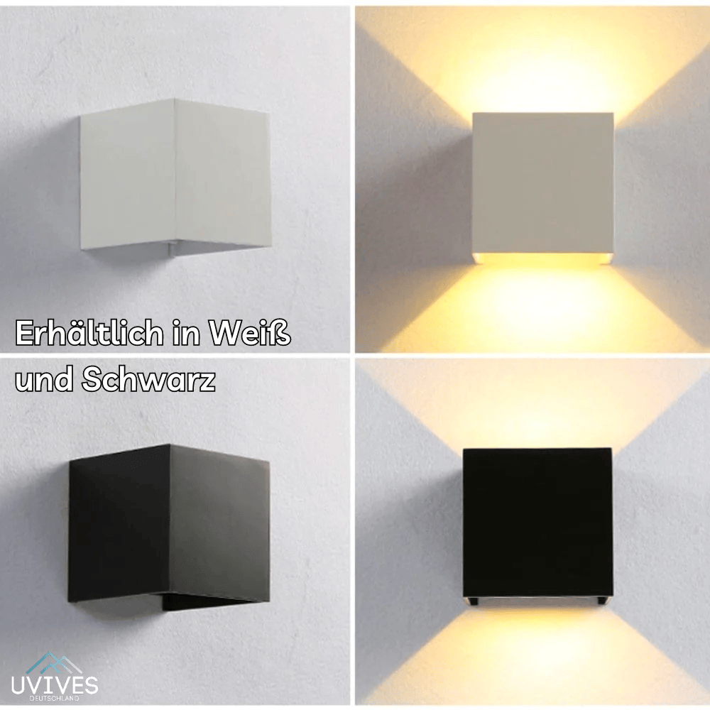 GlowCube Cordless Wall Lamp – Luxury USB Rechargeable Light with Motion Sensor