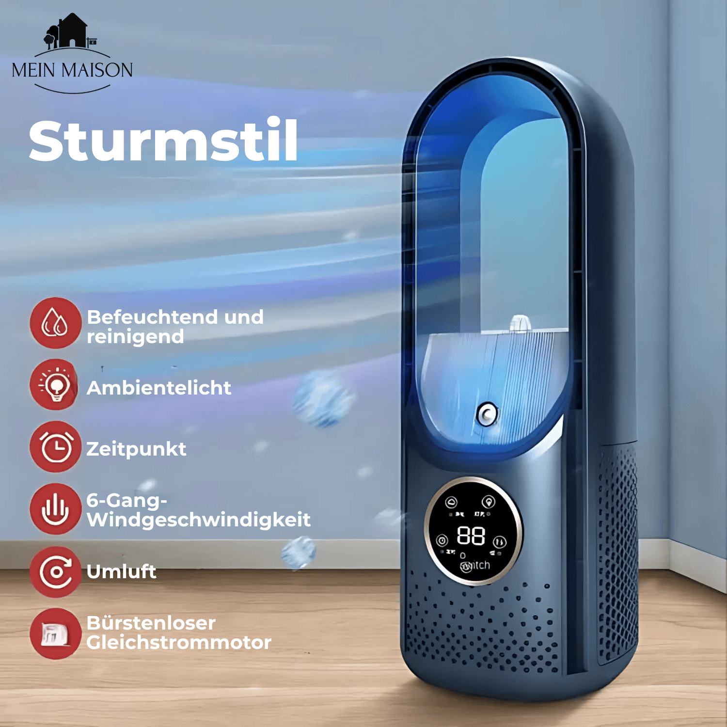 BreezeNova Air Cooler – Bladeless USB Fan