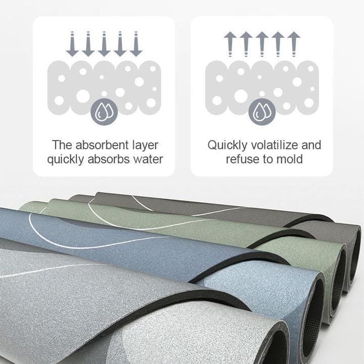 DryStep Absorbent Floor Mat – Non-Slip & Quick-Drying