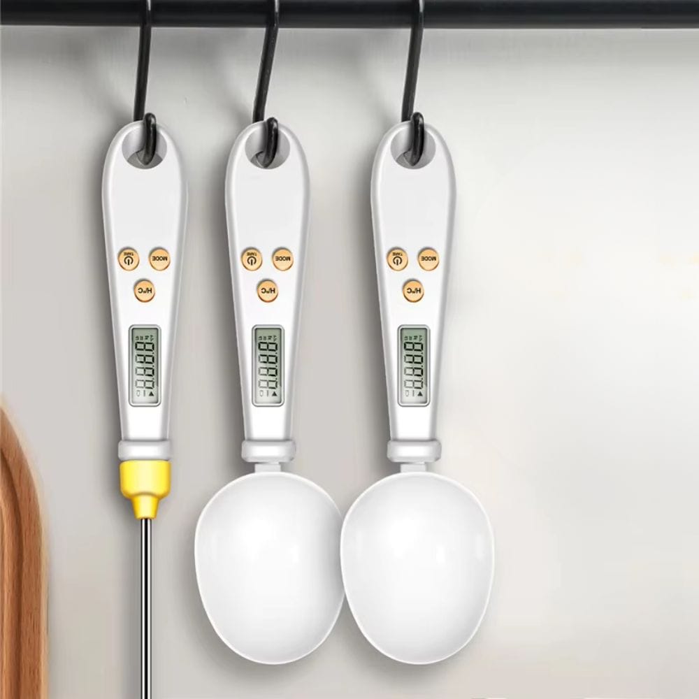 ThermoSpoon | 2-in-1 Digital Mini Spoon Scale & Food Thermometer