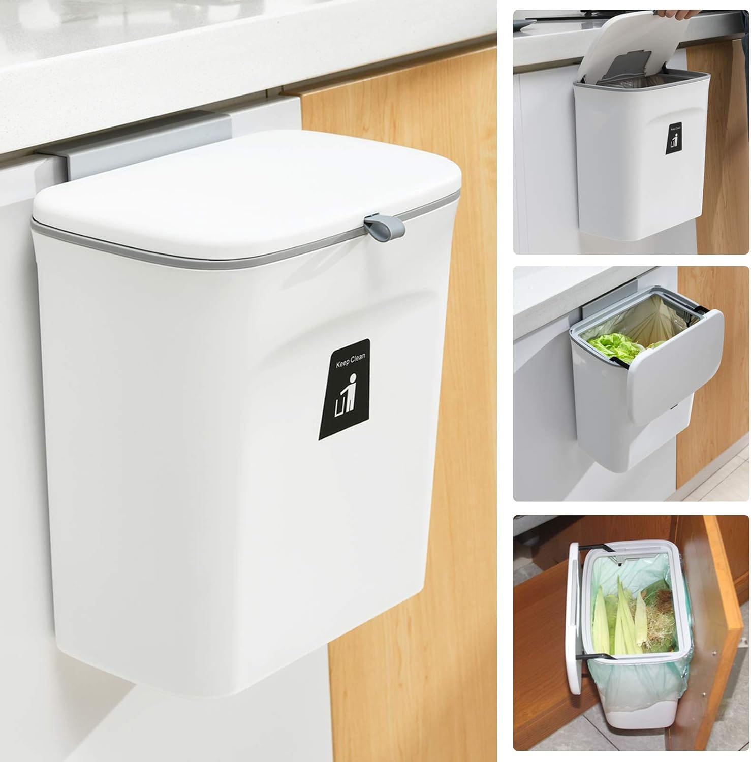 EcoVault | 2.4 Gallon Kitchen Compost Bin for Counter Top or Under Sink