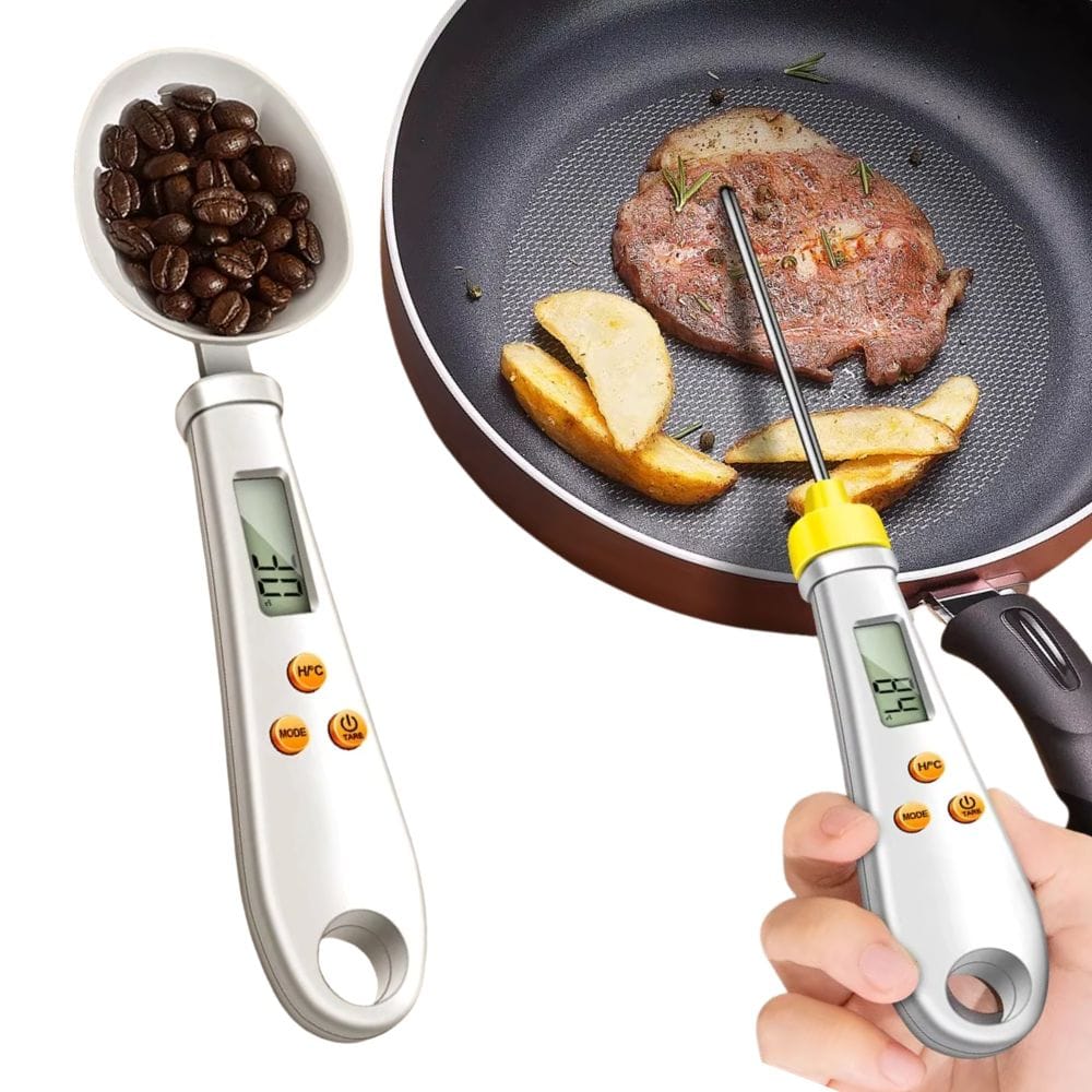 ThermoSpoon | 2-in-1 Digital Mini Spoon Scale & Food Thermometer