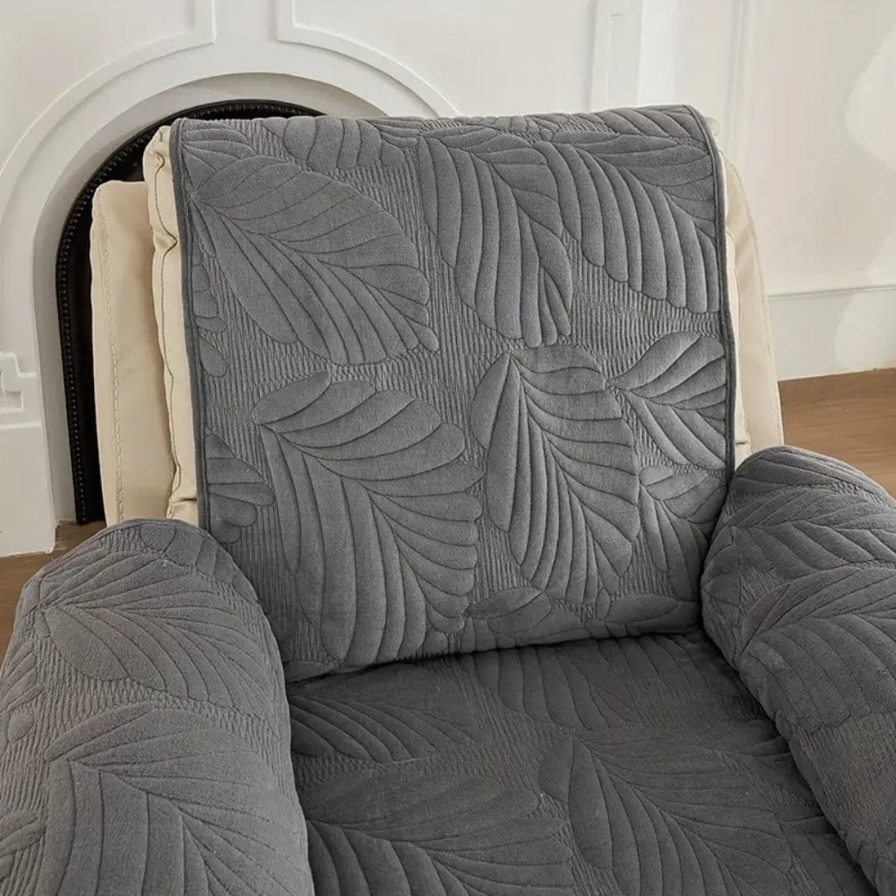 LeafHaven | Verdant Leaf Pattern Recliner Cover