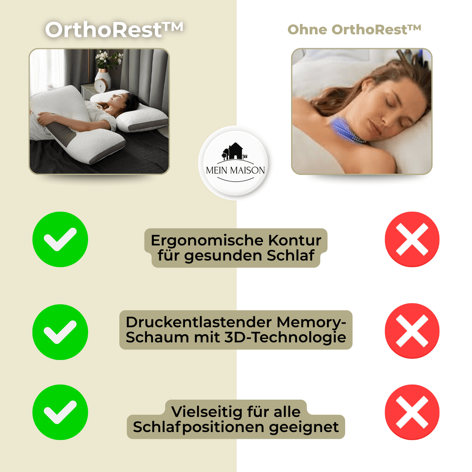 SleepAlign | Orthopedic Neck Pillow