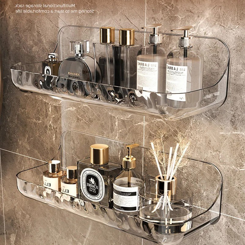Acrylic Bathroom Shelf – No-Drill Shower Organizer

