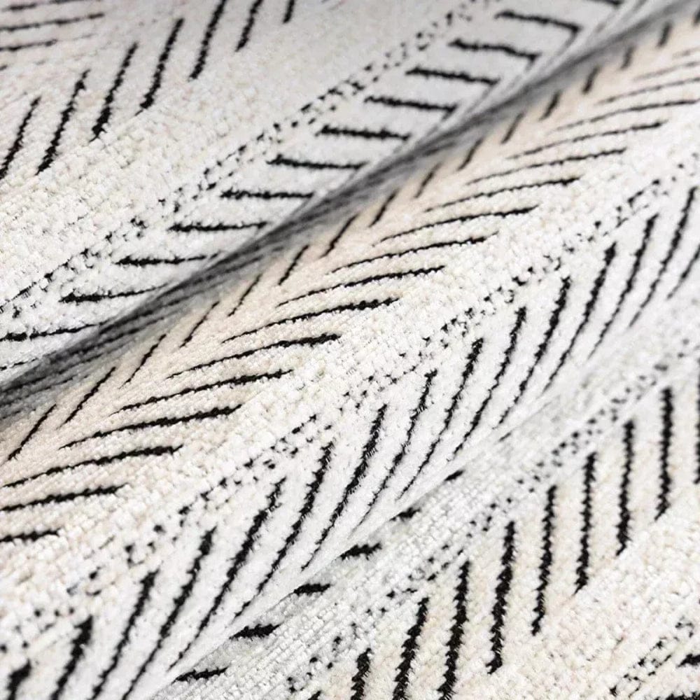 Veloura | Herringbone Scallop Edge Sofa Cover