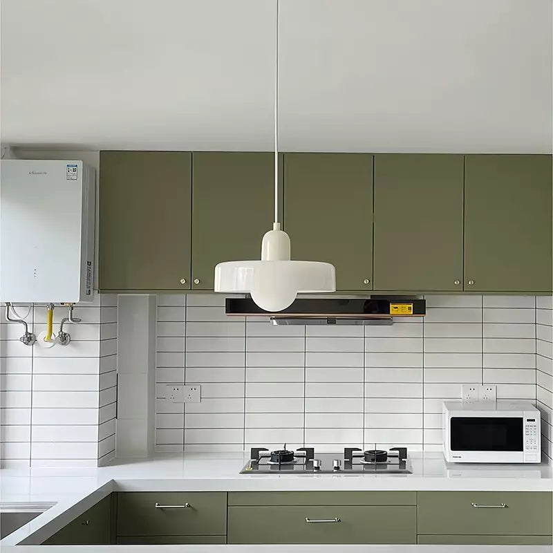 Bauhaus Pendelleuchte Aus Farbigem Glas