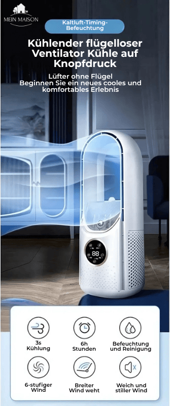 BreezeNova Air Cooler – Bladeless USB Fan