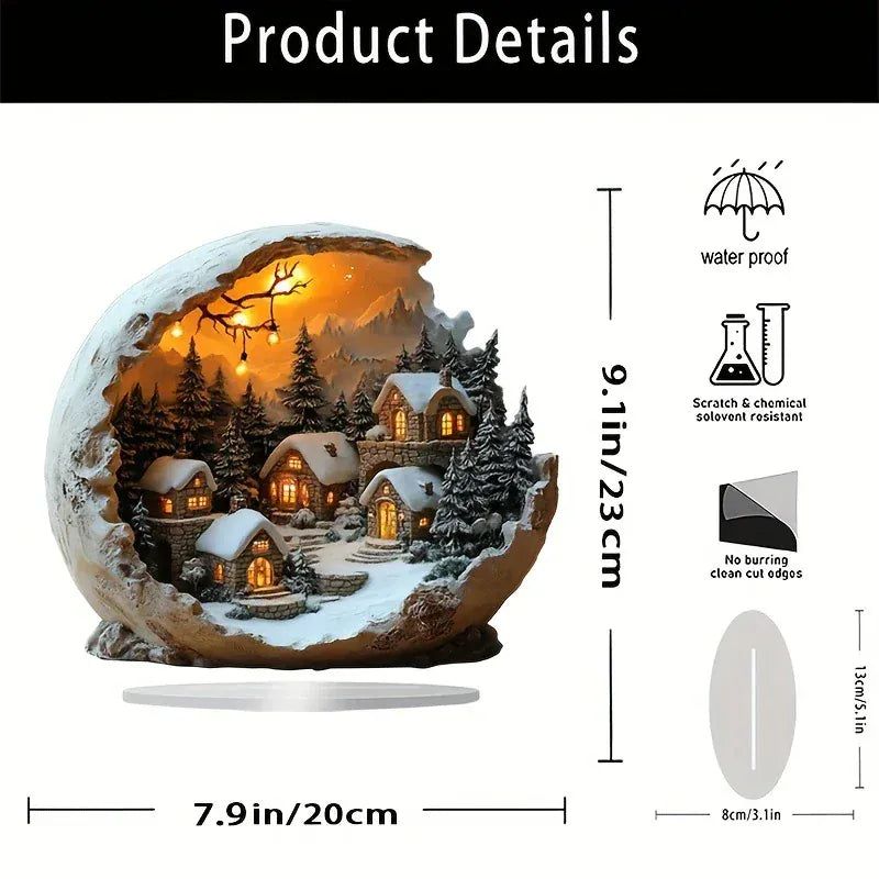 Bohevia Christmas Decoration – Boho Style Acrylic Decor Figure (23 × 20 cm)