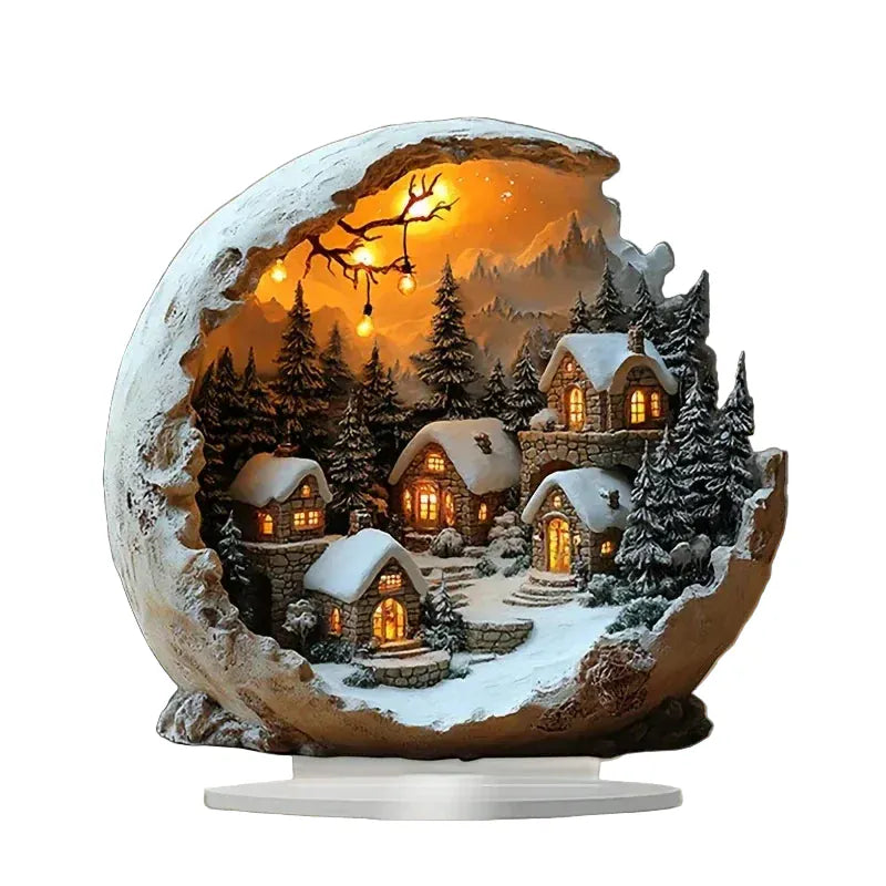 Bohevia Christmas Decoration – Boho Style Acrylic Decor Figure (23 × 20 cm)