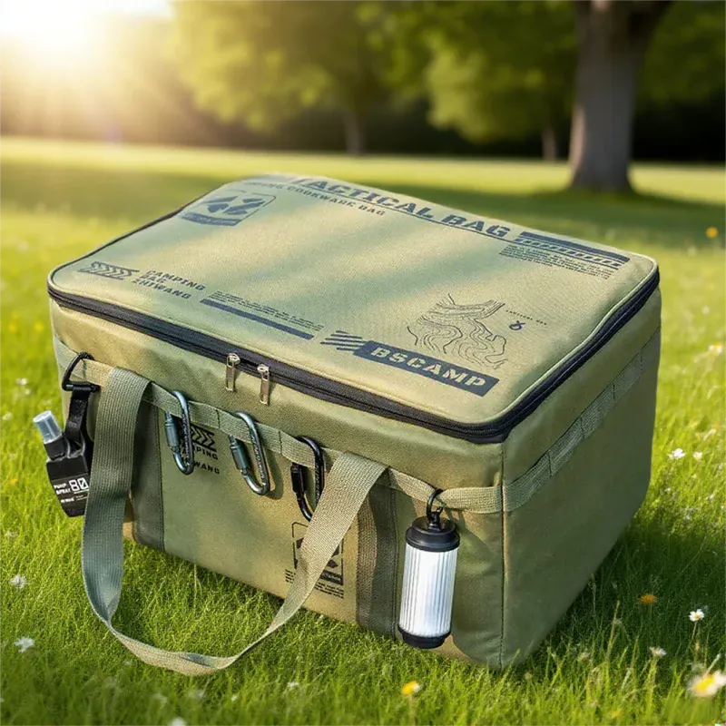42L Tactical Insulated Camping Storage Bag – Waterproof Folding Picnic Box & Outdoor Gear Organiser for Field & Expedition Use