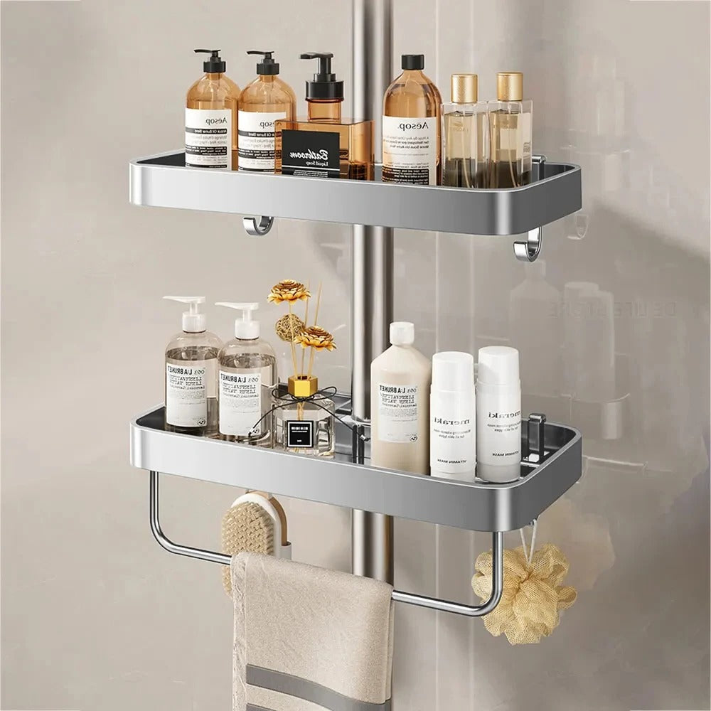Sleek Aluminum Shower Shelf