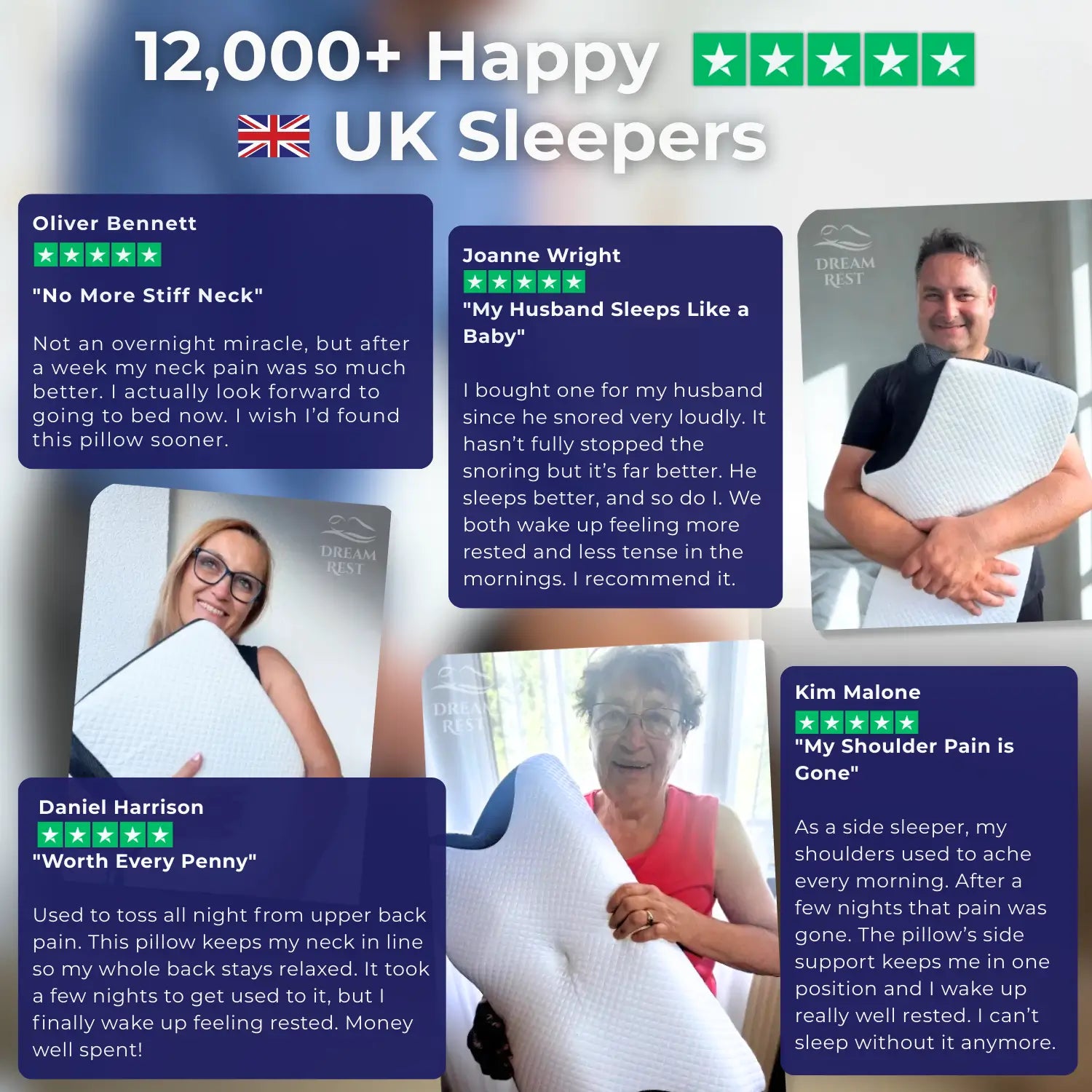NeckAlign Pro Ergonomic Memory Foam Pillow