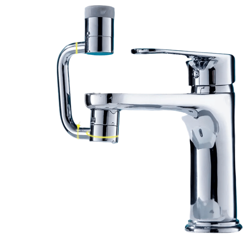 FlowSpin 1080° Rotating Universal Faucet Extender – Dual Spray Sink Attachment