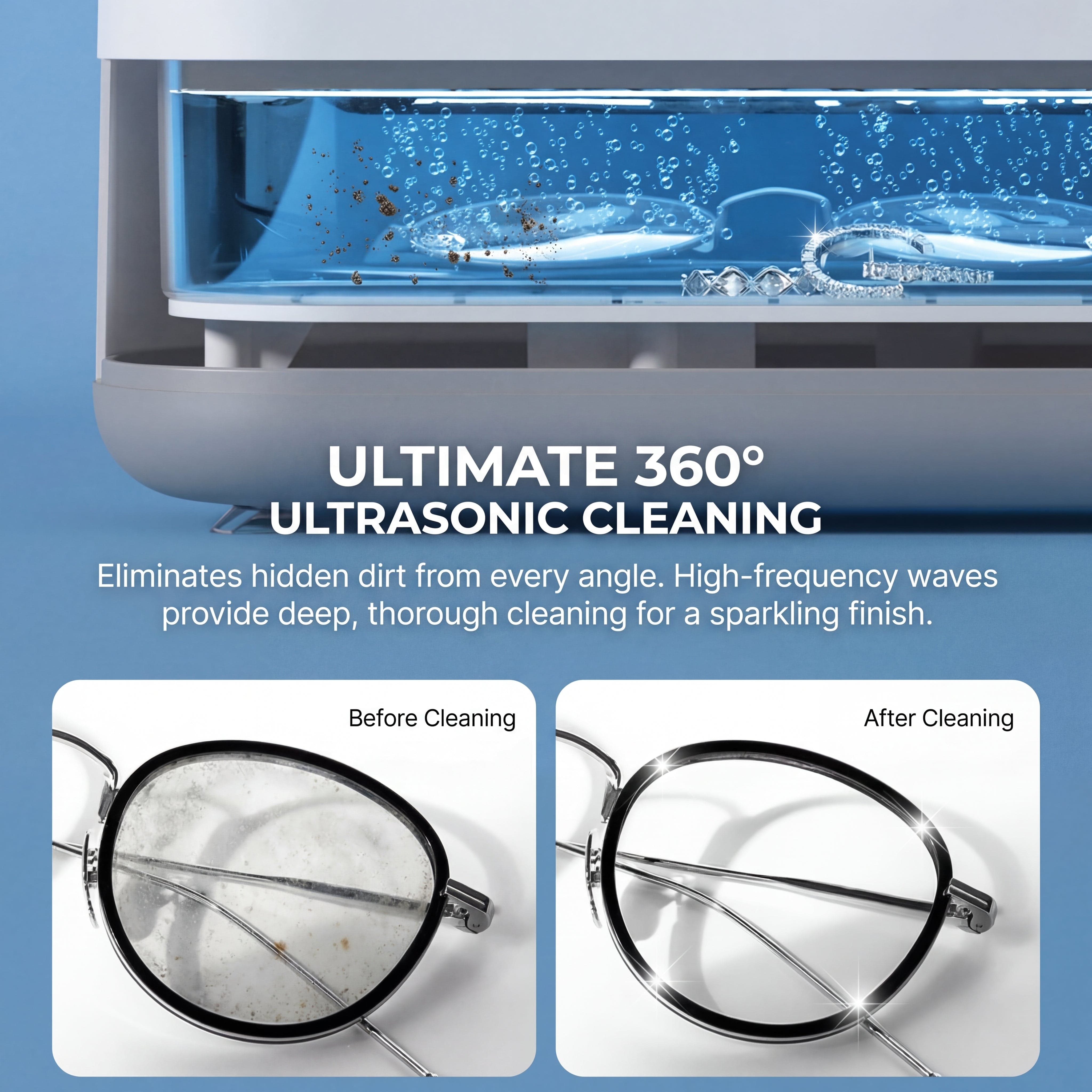 45000Hz Ultrasonic Cleaner Pro