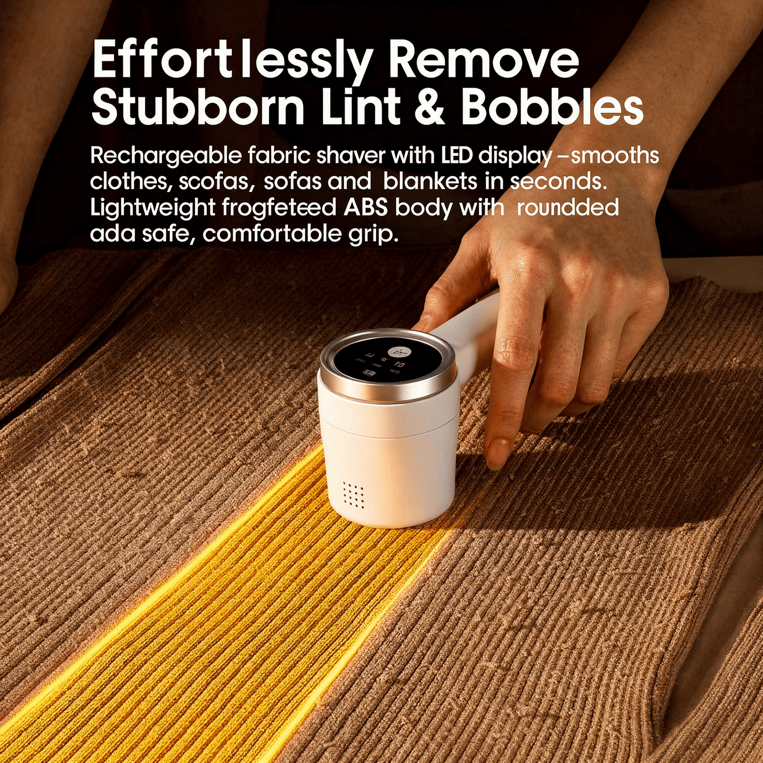 Rechargeable Fabric Shaver Electric Lint Remover with LED Display