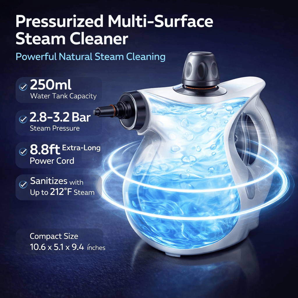 SteamPro - Handheld Multi-Surface Steam Cleaner for Deep Cleaning