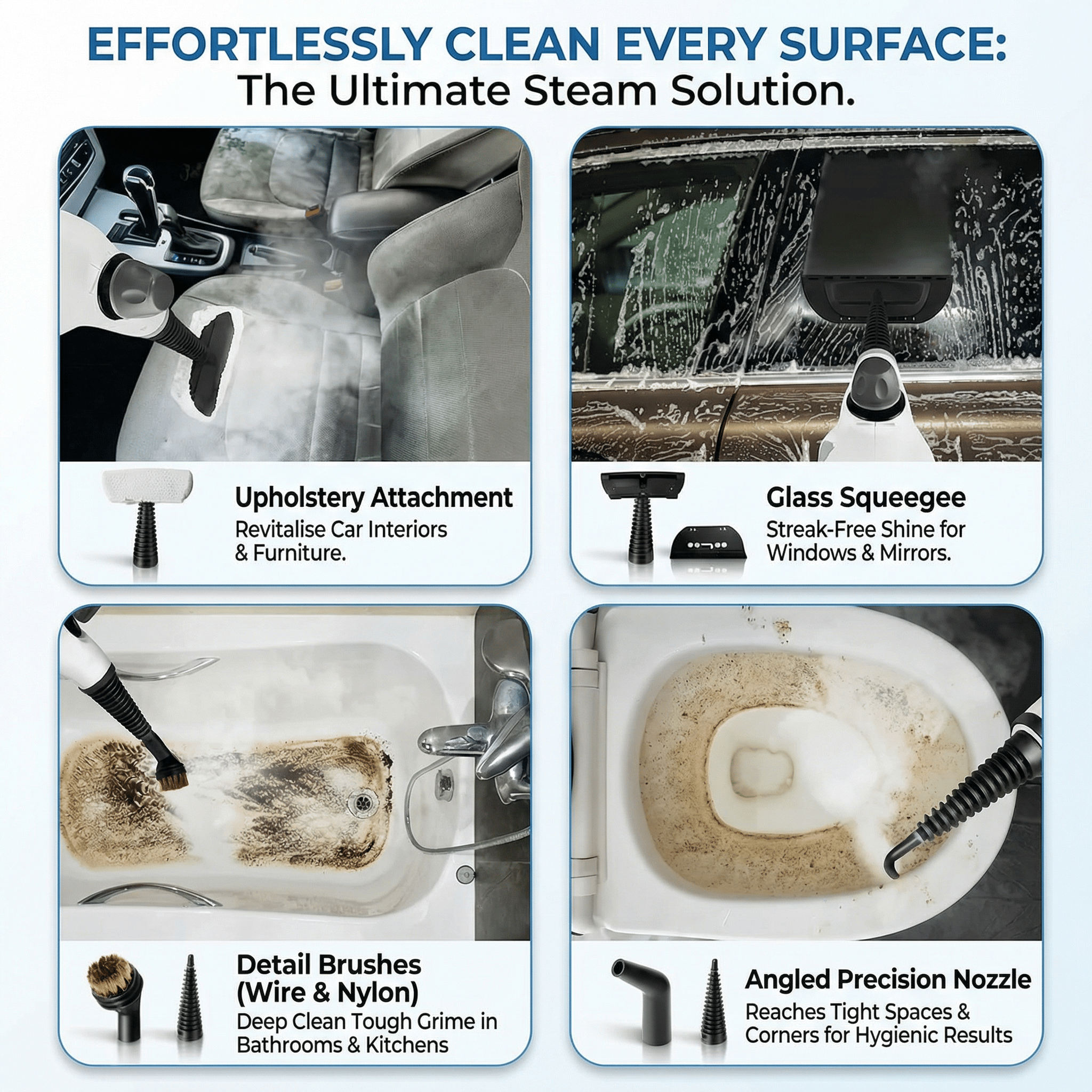 SteamPro - Handheld Multi-Surface Steam Cleaner for Deep Cleaning