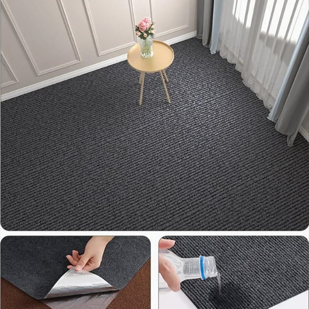 GripLine Pro Non-Slip Floor Mat Roll 40cm x 3m – Self-Adhesive Waterproof & Oil-Resistant Kitchen & Bathroom Runner